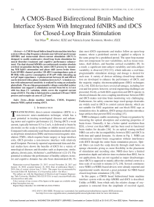 A CMOS-Based Bidirectional Brain Machine Interface System With Integrated fdNIRS and tDCS for Closed-Loop Brain Stimulation