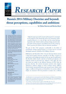 Russia's 2014 military doctrine and beyond