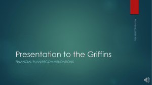 Financial Plan Presentation to the Griffins
