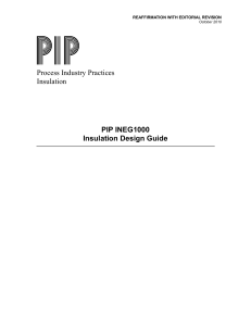 PIP INEG1000 Insulation Design Guide