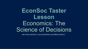 EconSoc Taster Session