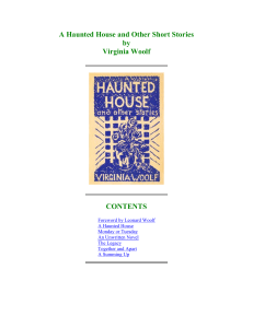 A Haunted House and Other Short Stories Virginia Woolf