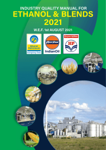 INDUSTRY QC MANUAL FOR ETHANOL AND BLEND Dt.01.08.2021