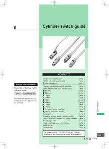 Ending Pneumatic cylinders Ⅰ・Ⅱ Cylinder switch Selection guide(2MB)