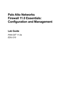 PALO ALTO Networks Firewall 11.9 Essentials: Configuration & Management