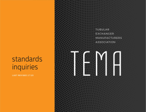 TEMA Standards Inquiries 2020