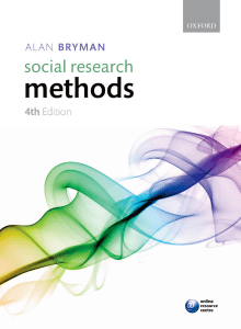 Bryman Social Research METHODS 4 th edition