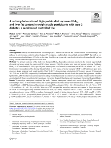 2019 A carbohydrate-reduced high-protein diet improves HbA1c Skytte et al.