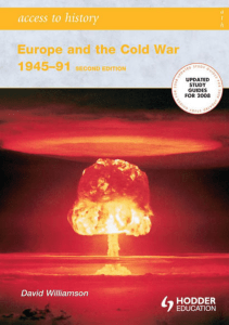 Access to History. Europe and the Cold War 1945-1991 (David Williamson) (Z-Library)