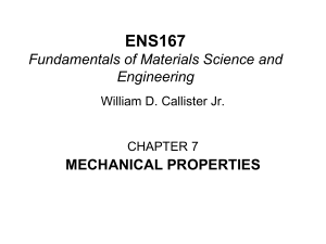 ENS167 Chapter 7 Mechanical-Properties