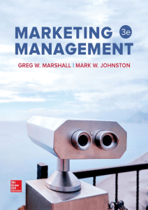 Greg W. Marshall  Mark W. Johnston - Marketing Management