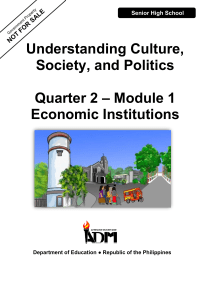 UCSP Q2 Mod1 Economic-Institutions V4