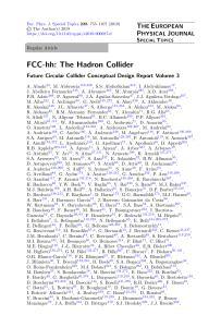 FCC hh The Hadron Collider Future Circul