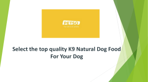 Select the top quality K9 Natural Dog Food For Your Dog