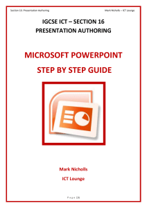 presentation authoring step by step booklet