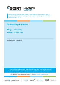 Dewatering Guideline
