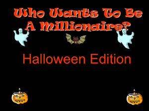Halloween millionaire game