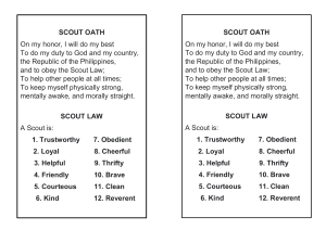 Scout Oath and Law