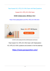 H11-879 V2.0-ENU HCIE-Collaboration (Written) V2.0 Exam Questions