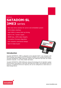 Innodisk SATADOM-SL 3ME3 Datasheet