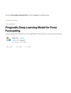 Pragmatic Deep Learning Model for Forex Forecasting  Multi-Step Prediction   Adam Tibi   Towards AI 2