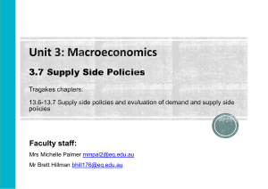 3.7 Supply side policies