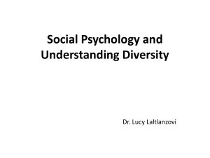 LTZ-Social Psychology and Understanding Diversity