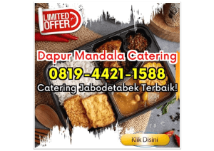 HEMAT! HP 0819-4421-1588 Catering Kue Kotak Depok Cinere Dapur Mandala