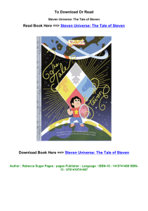 download EPUB Steven Universe The Tale of Steven BY Rebecca Sugar