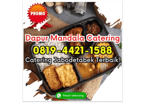 PROMO! HP 0819-4421-1588 Catering Murah Depok Kedaung Dapur Mandala