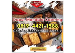 TERLARIS! HP 0819-4421-1588 Catering Nasi Besek Depok Abadijaya Dapur Mandala