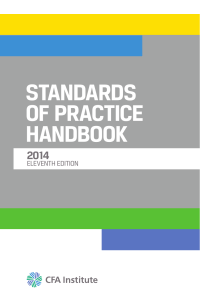 Standards of Practice HandBook 11th