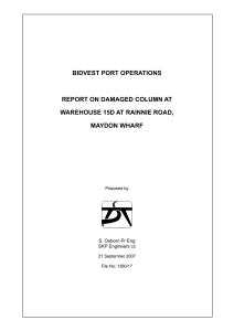 Report Damaged column Sept 07