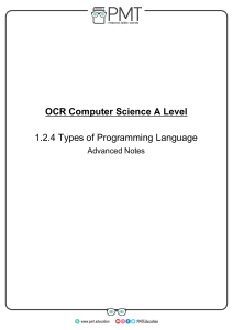 1.2.4. Types of Programming Language