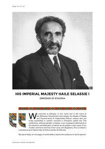 Emperor Haile Selassie Speech 1963