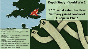 Wk8 - Depth Study Intro and Occupation of Europe 1940.pptx