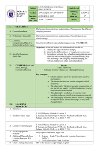 DETAILED LESSON PLAN ELECTRICITY