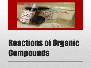 Reactions of Organic Compounds - Alkanes Alkenes and Alkynes