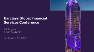 Barclays Global Financial Services Conference 2023
