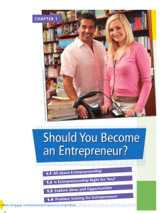 CHAPTER 1  Should You Become an Entrepreneur