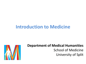Introduction to Medicine
