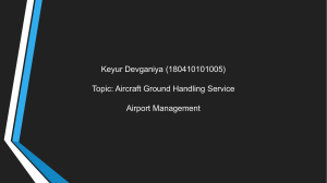 180410101005 Aircraft Ground Handling Service
