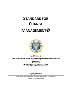 acmp standard change managem