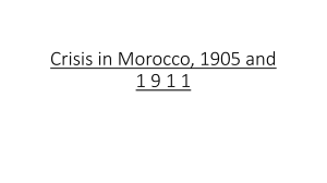Imperialism- Moroccan crisis