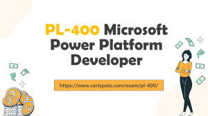 Microsoft Power Platform Developer PL-400 Practice Dumps PDF