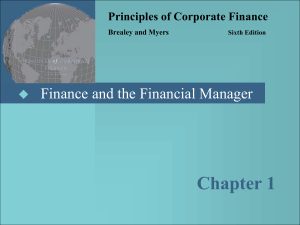 Principles of Corporate Finance  PPT