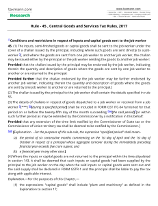 Rule   45   Central Goods and Services Tax Rules  2017 Conditions and restrictions in respe