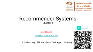 Recommender Systems- Chaptre1
