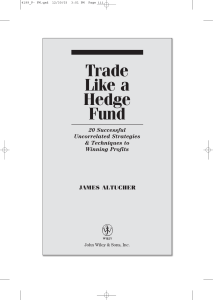 Trade Like a Hedge Fund by James Altucher