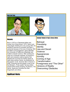 Author Study and Book Review Gene Luen Yang